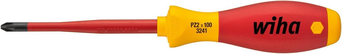 Geïsoleerde SlimFix Schroevendraaier Pozidriv PZ2 x 100mm voor Elektriciens