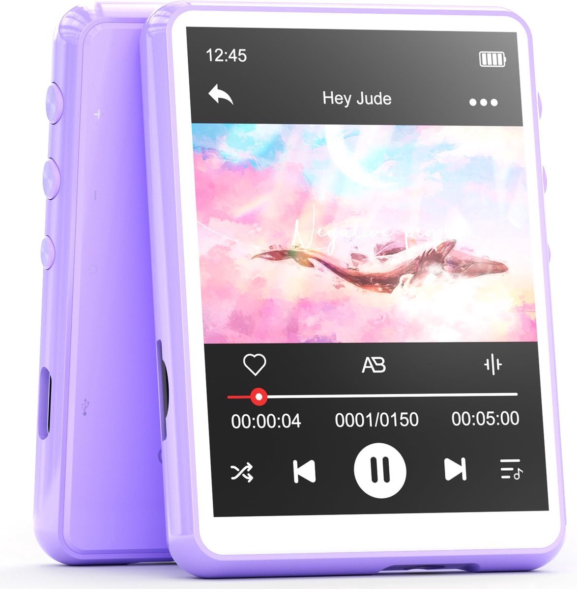 Stunq® Geavanceerde Bluetooth 5.3 Muziekspeler met Groot Geheugen en Touchscreen