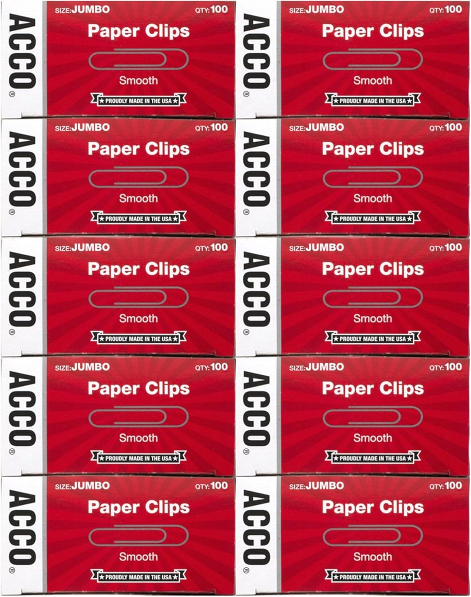 Grote Zilveren Paperclips (Jumbo) - 10 Dozen Sterk Metaal