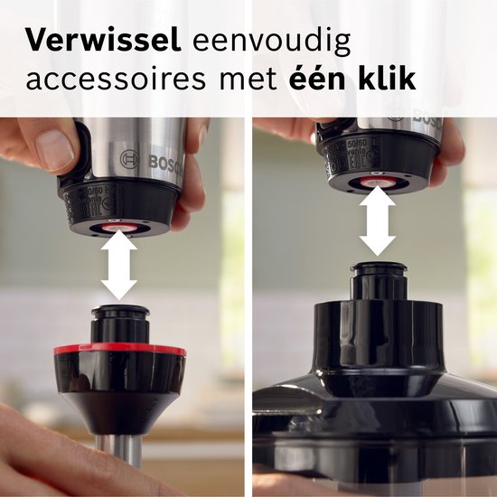 Bosch MSM6M622 ErgoMaster Serie 6 - Staafmixer set - 1000W - Inclusief maatbeker, garde, hakmolen & ijscrusher