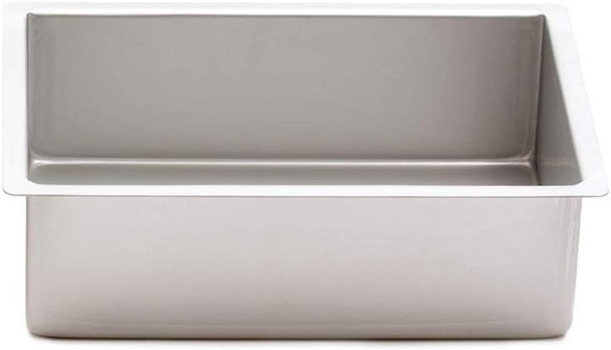 Professionele Rechthoekige Bakvorm 30x40x10 cm - Geanodiseerd Aluminium