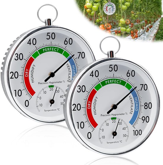 Temperatuurmeter Voor Auto | Mechanische Draagbare Compacte Hygrometer