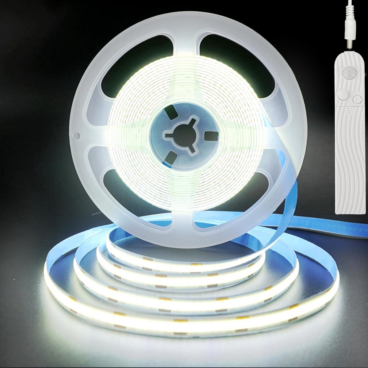 Bewegingssensor LED Strip Lamp 3 Meter Flexibel Koudwit 6500K Op Batterij of USB Voeding