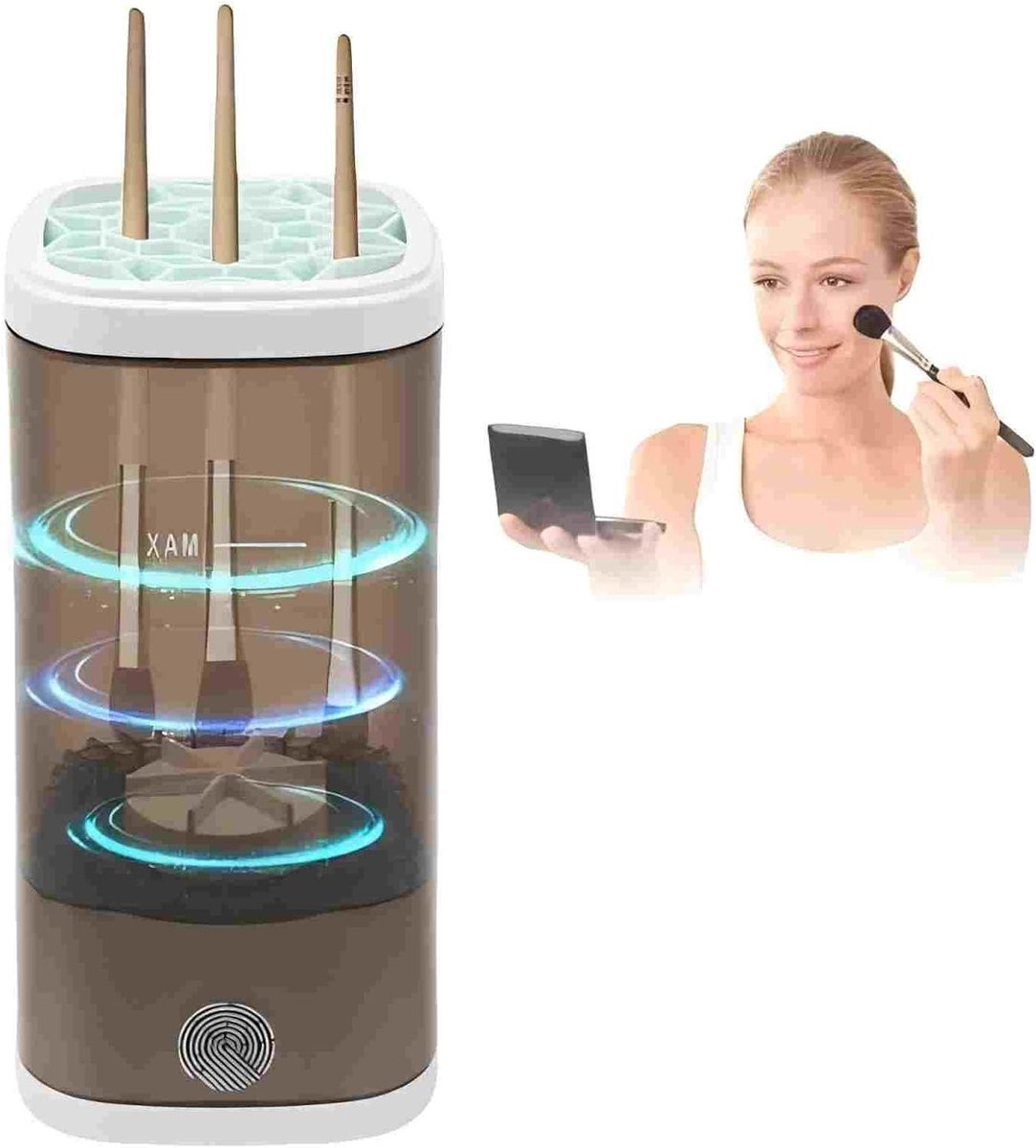 Make-upkwastenreiniger - Automatisch reinigen, USB-aangedreven, reisvriendelijk