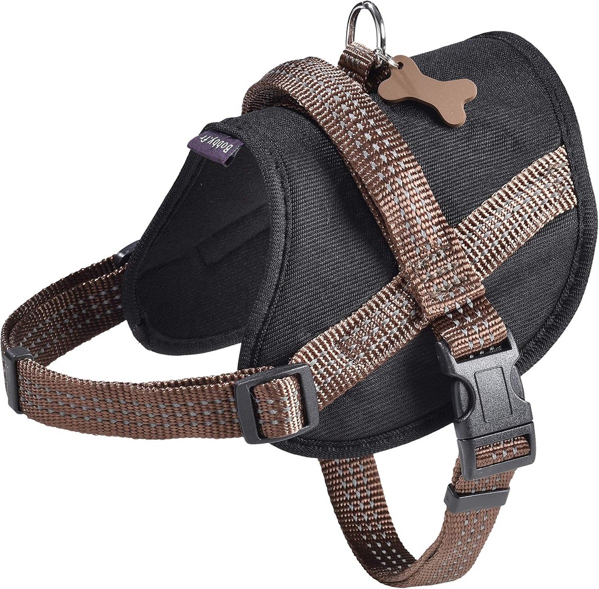 Veilig Hondentuigje voor Middelgrote Honden - Reflecterend en Comfortabel Nylon Tuigje met Gratis Naamplaatje