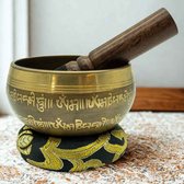 Tibetaanse Klankschaal, 8 Cm Klankschalenset, 7 Chakra Helende Kristalstenen Meditatieklankschaal Met Sokkel En Houten Kruimel Klankschaalkussen Voor Meditatie Yoga Ontspanning 1977007034