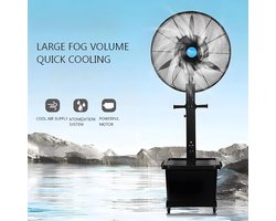 Professionele Staande Verrijdbare Verdamper Ventilator Buiten met Grote Waterreservoir