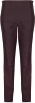 Felix Hardy Leren Strech Slim Fit Broek Dames Bordeaux - S