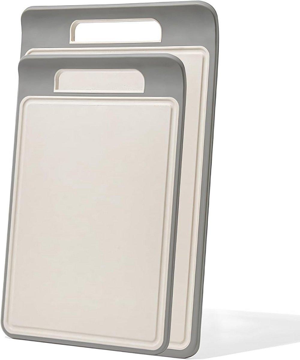 Grote Set Snijplanken (2 stuks) met Anti-slip en Sapgoot