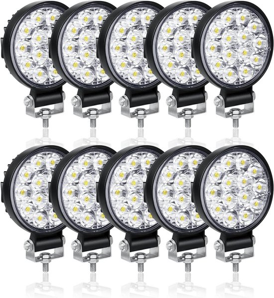RIGIDON 2PCS Rond Phare de Travail LED 12V 3.2 pouces mini RIGIDON 2PCS Rond Phare de Travail LED 12V 3.2 pouces mini