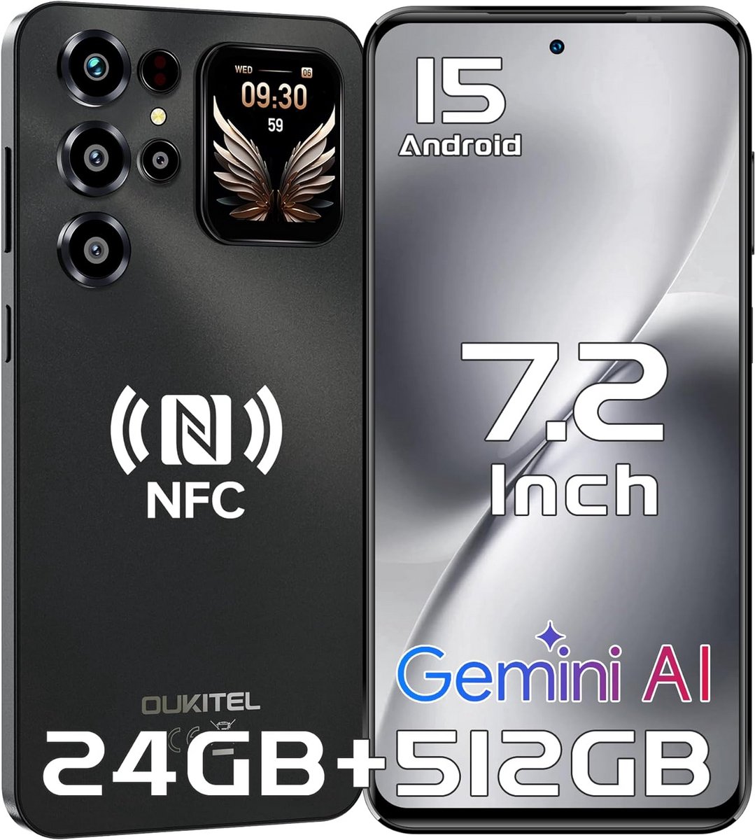 Krachtige 5G Smartphone met Groot Display, 24GB RAM en 512GB Opslag
