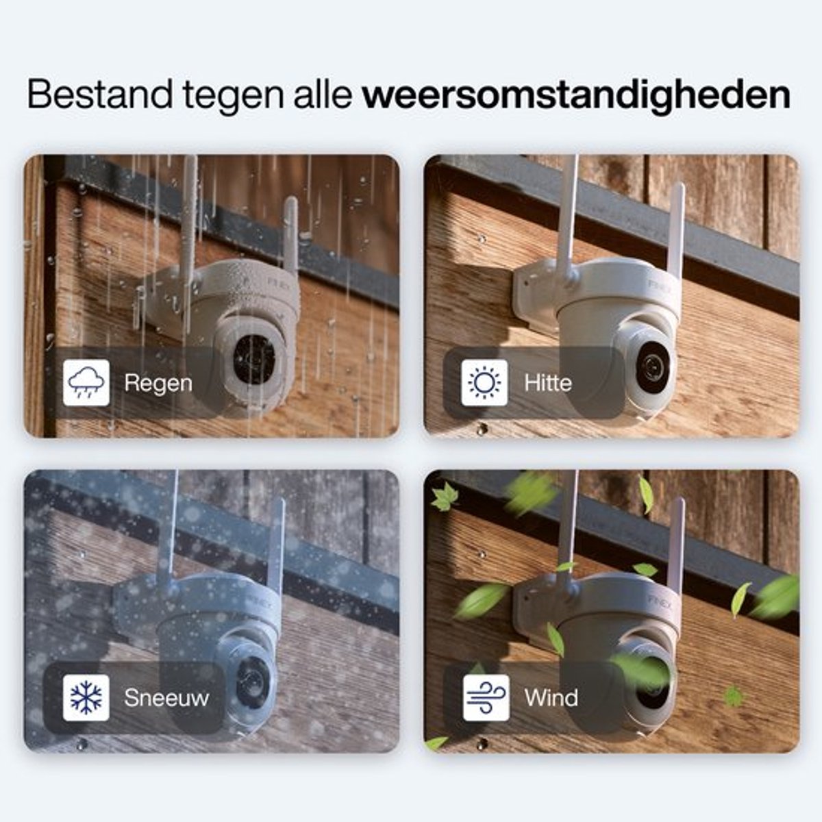 Finex™ Draadloze Bewakingscamera Buiten met Nachtzicht 5MP - afbeelding 3