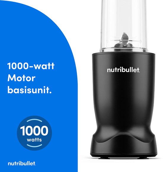Nutribullet Turbo - Blender - Krachtige 1000 Watt Motor - Incl. To Go Deksel en 700 ml Drinkbeker - Zwart van Merkloos — afbeelding 5