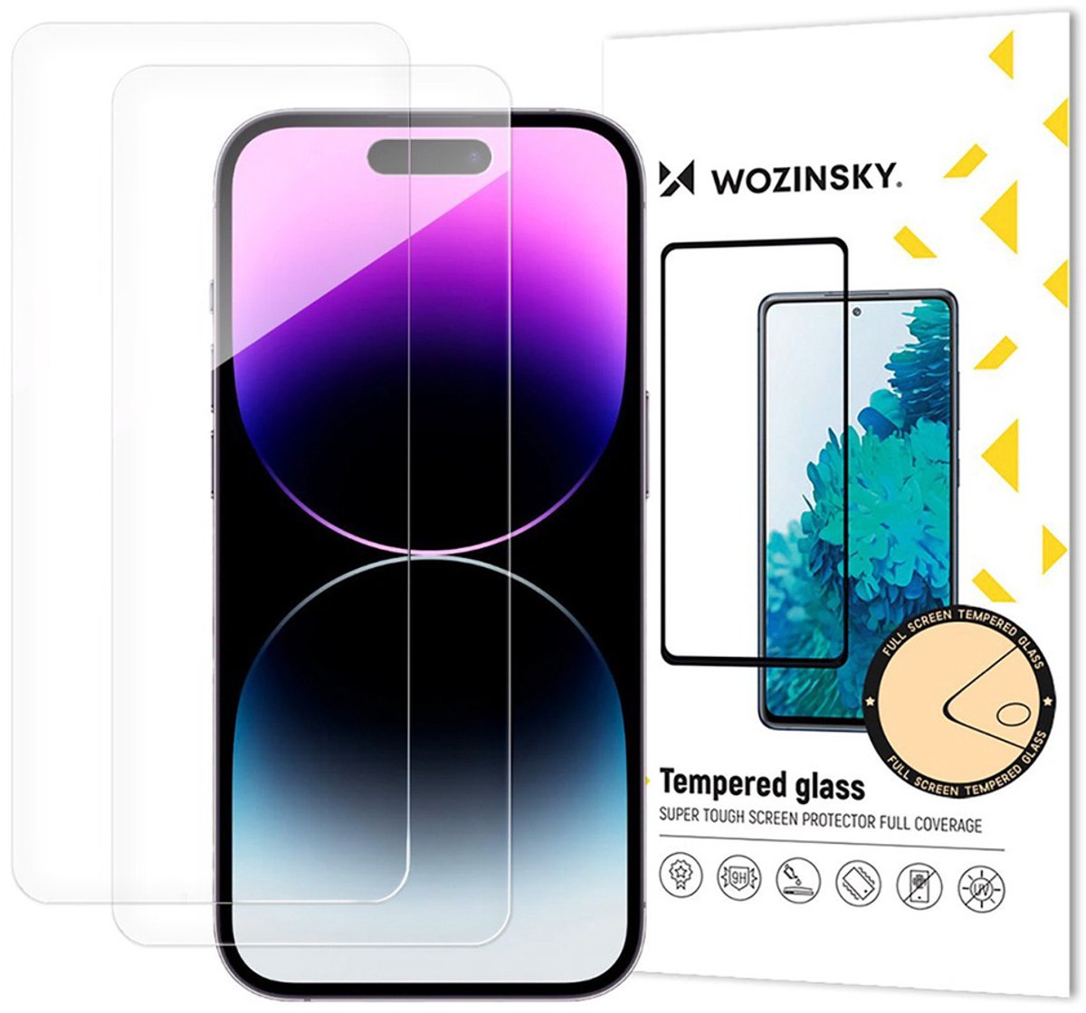 (2 stuks) Wozinsky Geschikt voor iPhone 17 Air Beschermglas - Full Cover Screenprotector