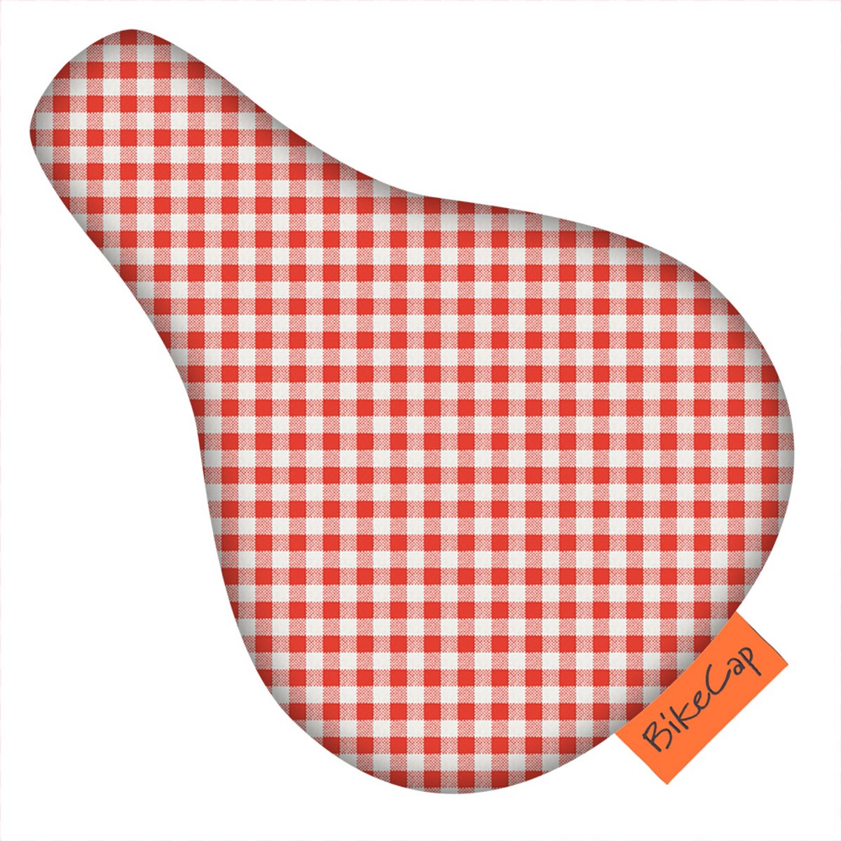 BikeCap Zadelhoesje Kids Checks red | Fietszadelhoes - Fietszadeldek - Stof en waterafstotend