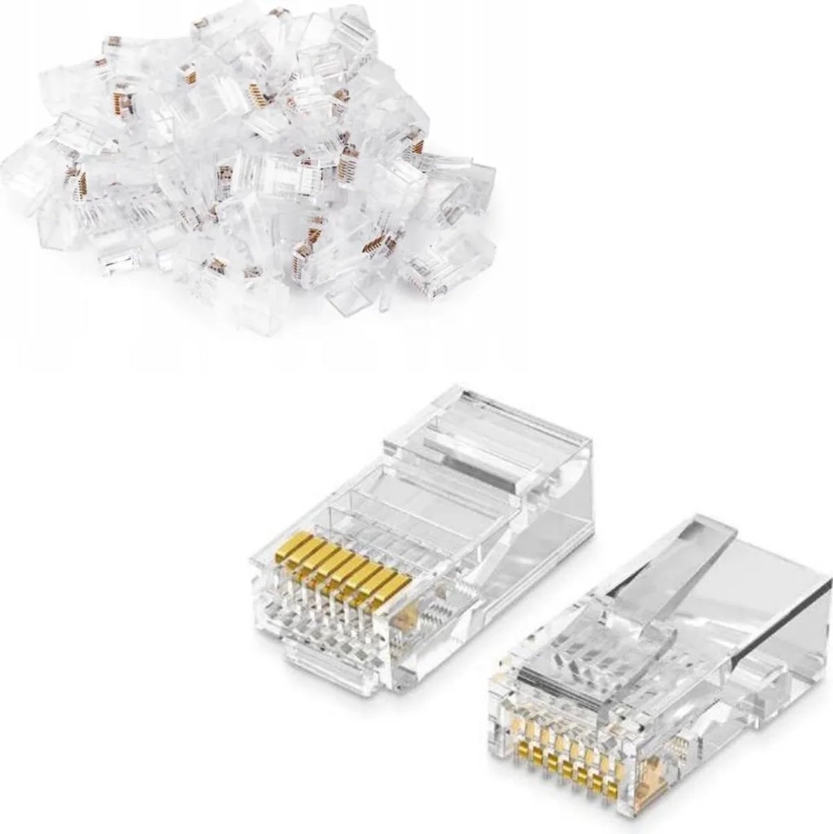 50Dubbele capaciteitRJ45 RJ45 RJ-45connector(50individueel)