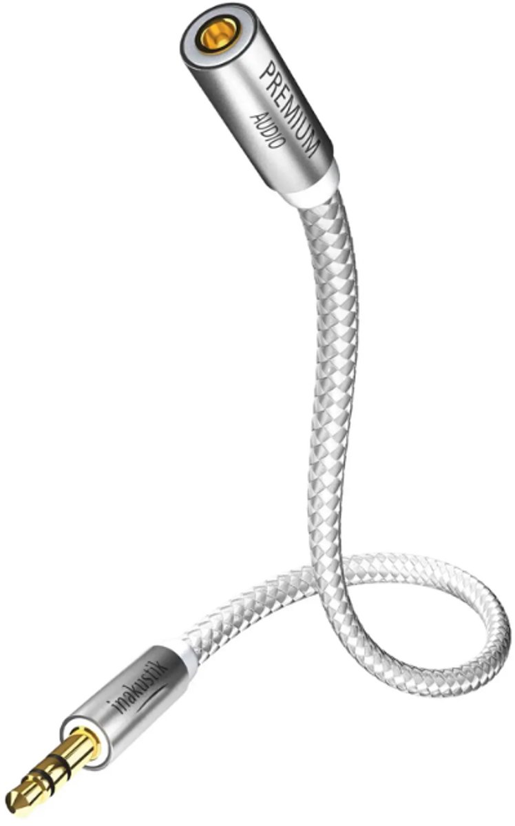 Inakustik Premium Hoofdtelefoonverleng - 3,5mm > 3,5/6,3mm 5m