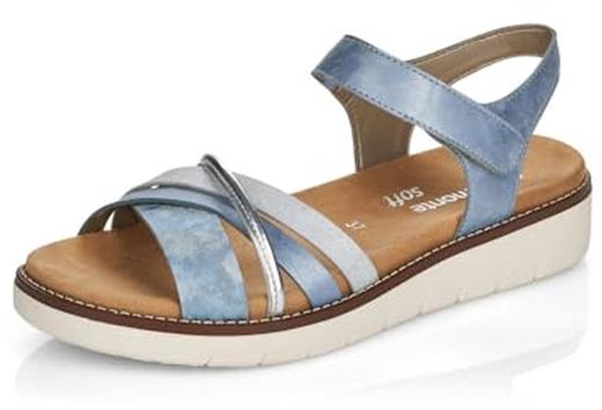 Vrouwen Sandalen met Straps in Skyblauw