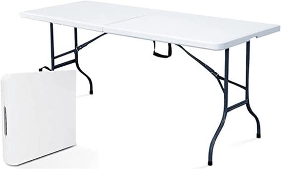 Rechthoekige Opvouwbare Tafel voor Camping en Tuin, 180 x 75 cm — afbeelding 2