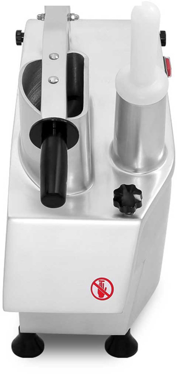 HCB® - Professionele Horeca Groentesnijmachine - 5 schijven - 230V - Groentesnijder - Mandoline - Groentesnijder elektrisch - 29x40x54 cm (DxBxH) - 22 kg - 2508