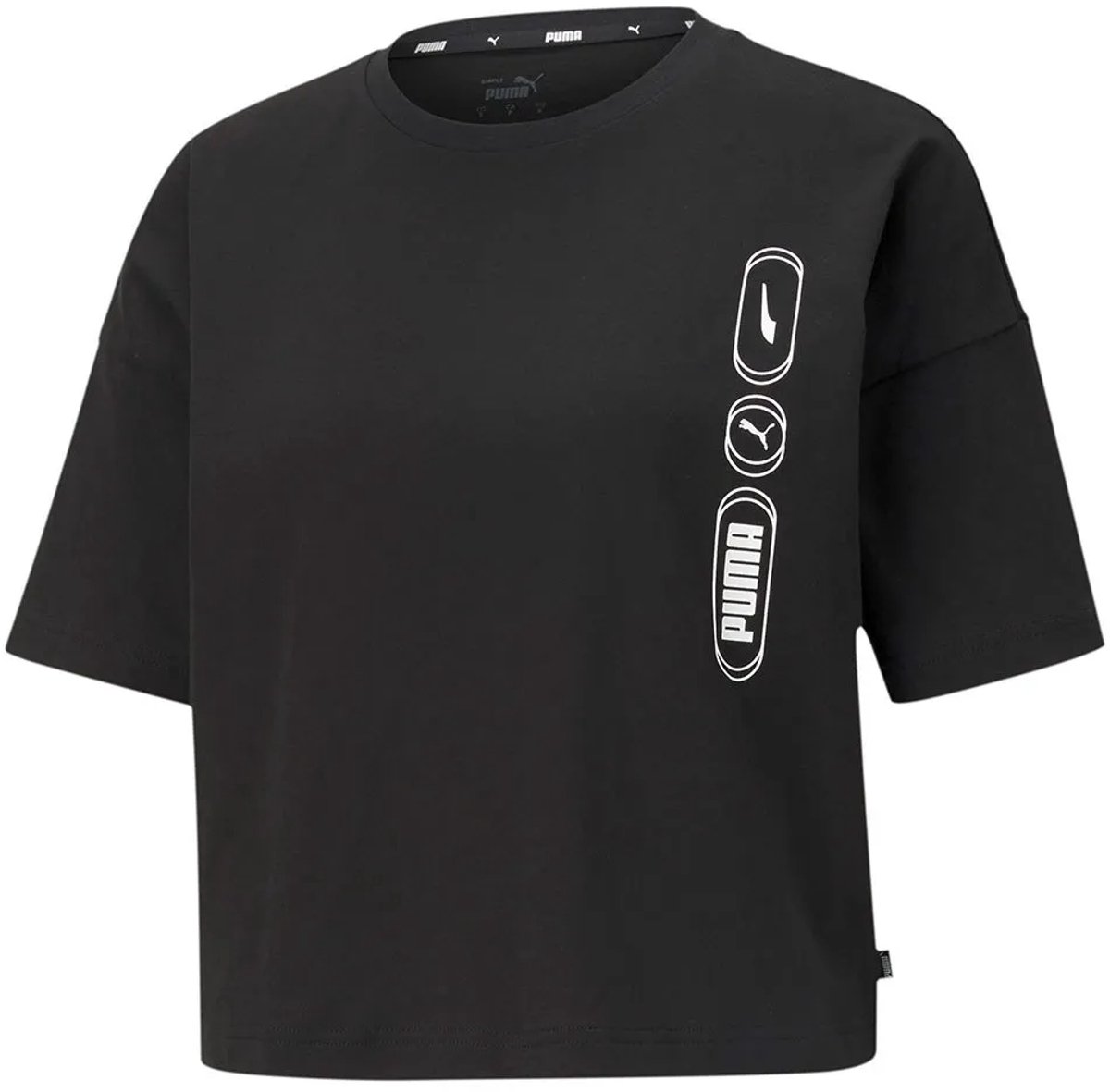 Puma Rebel Fashion T-shirt Met Korte Mouwen XS Vrouw Zwart