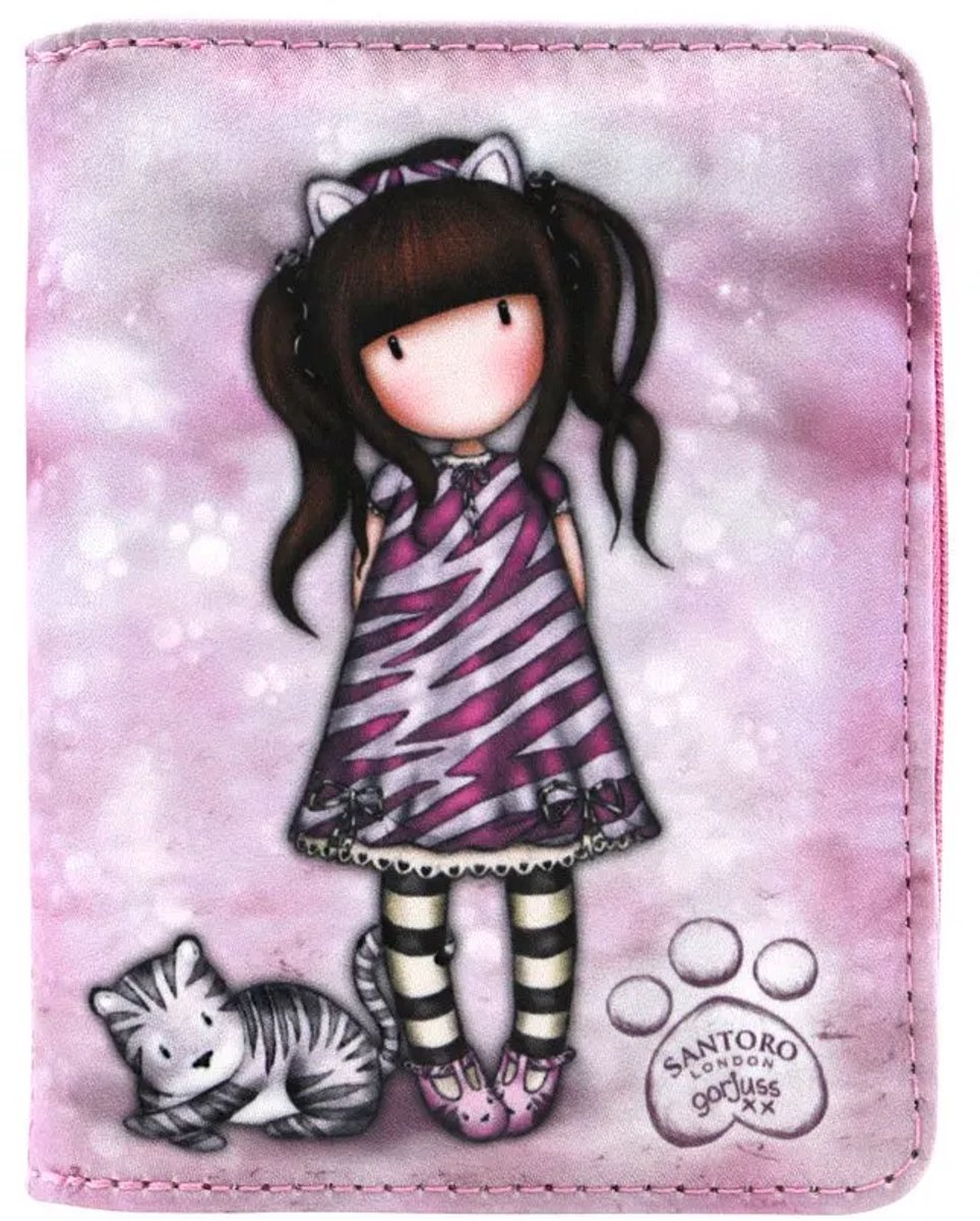 Santoro London Opvouwbaar Gorjuss™ Wild Ruby Wild Portemonnee Roze Kinderen