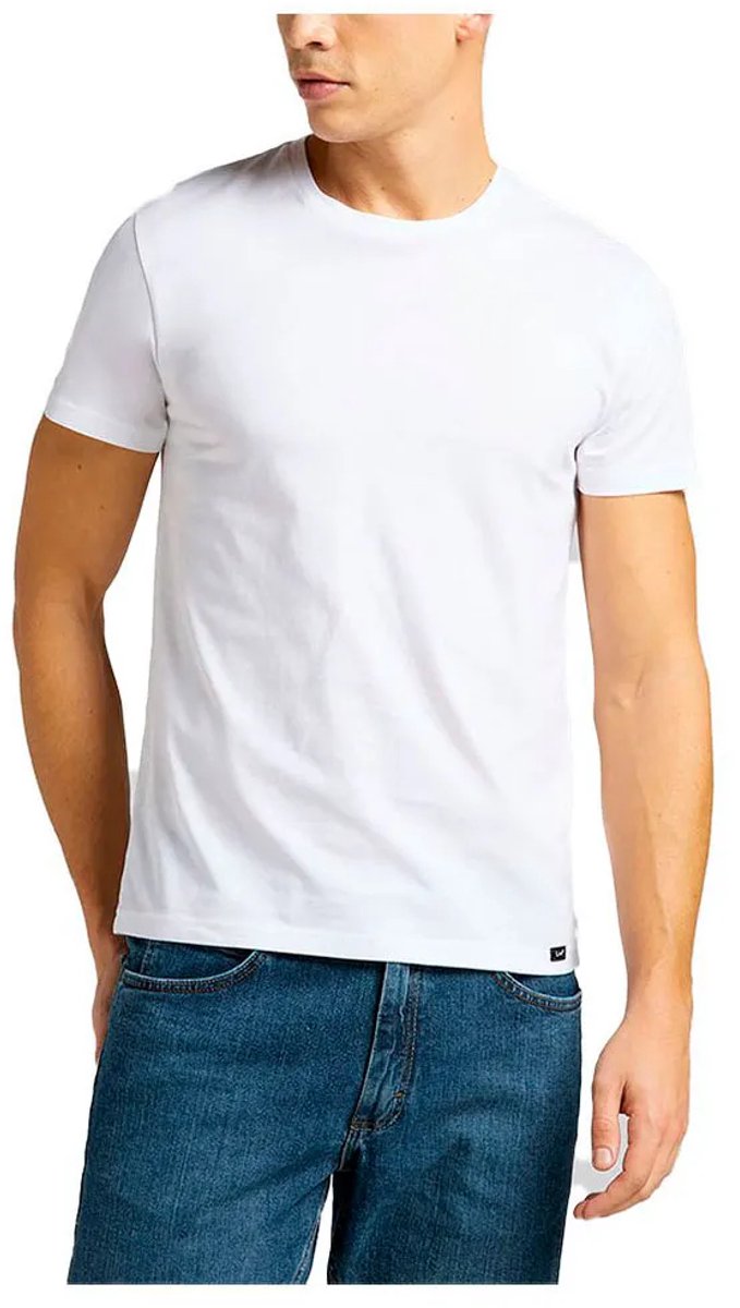 Lee 2 Units T-shirt Met Korte Mouwen 3XL Regular Man Wit