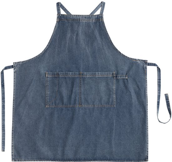 Tablier de cuisine - Tablier - Tablier homme - Tablier femme - Version renforcée - 85x76cm - Blauw