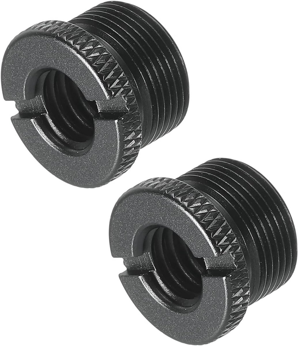 Mic Stand Adapter 3/8 naar 5/8 Aluminium Microfoonschroef Adapter - 2 Stuks