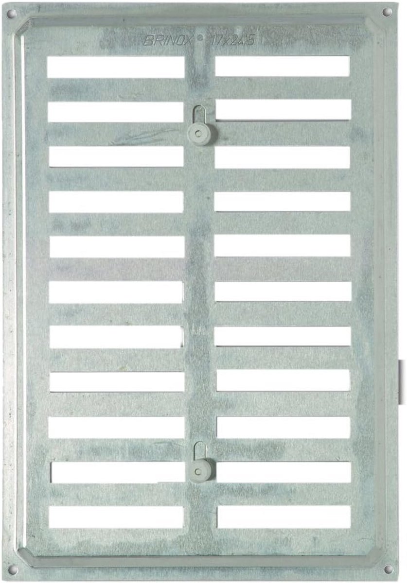 Ventilatierooster met afsluitklep 24,5 x 17 cm Aluminium