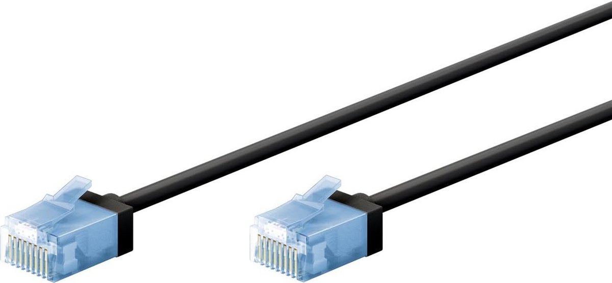 Ultra Flexibele CAT 6A Netwerkkabel 3 Meter Zwart - 10 Gbit/s - Voor Servers en Patchpanelen