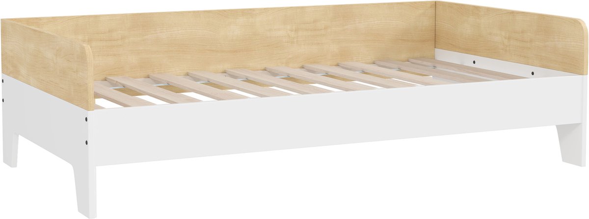 AIYAPLAY Kinderbed - MDF - 143,5 x 74 x 40 cm - Wit