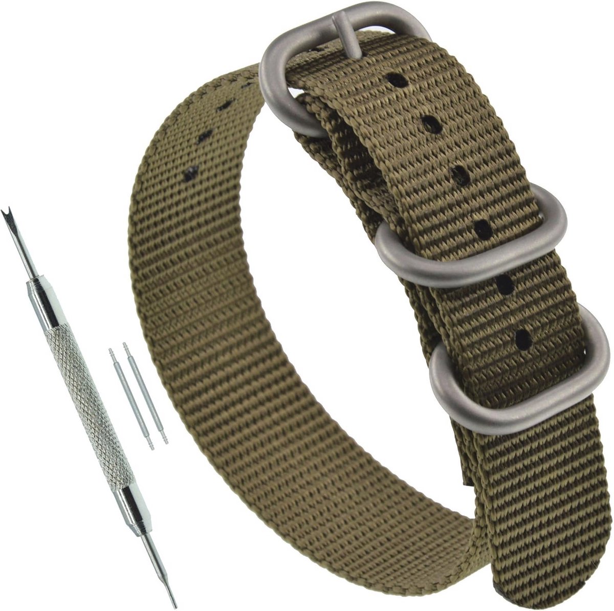 Nylon Horlogebanden voor Heren met 3 Ringen - Kwaliteitsaccessoires