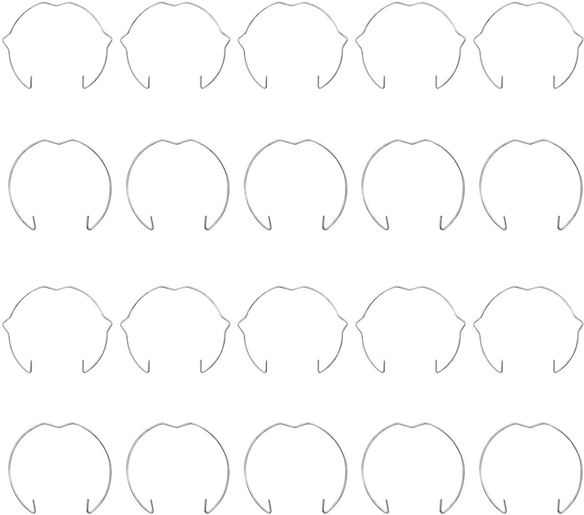Montageveren voor Inbouwspots - Set van 20 Clips voor Lampen - Verschillende Maten en Vorm