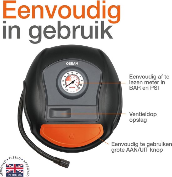 Draagbare 12V Compressor voor Autobanden - Analoge Bandenpomp met Snelle Opblaastijd — afbeelding 5