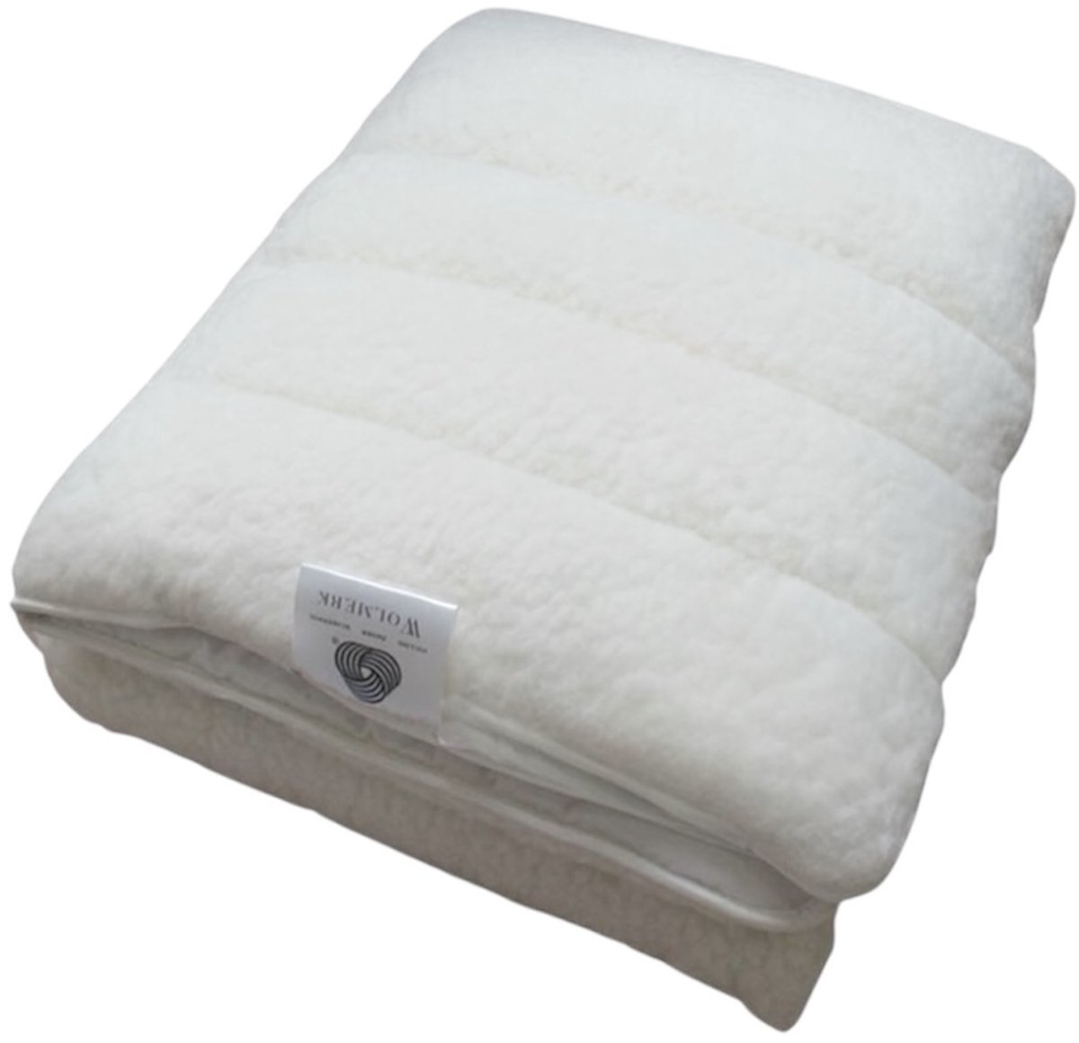 Princess 100% Wollen Vacht onderdeken/onderlegger van zuiver Texelse wol met Elastiek op de hoeken-Tweepersoons -XL-160x220-cm
