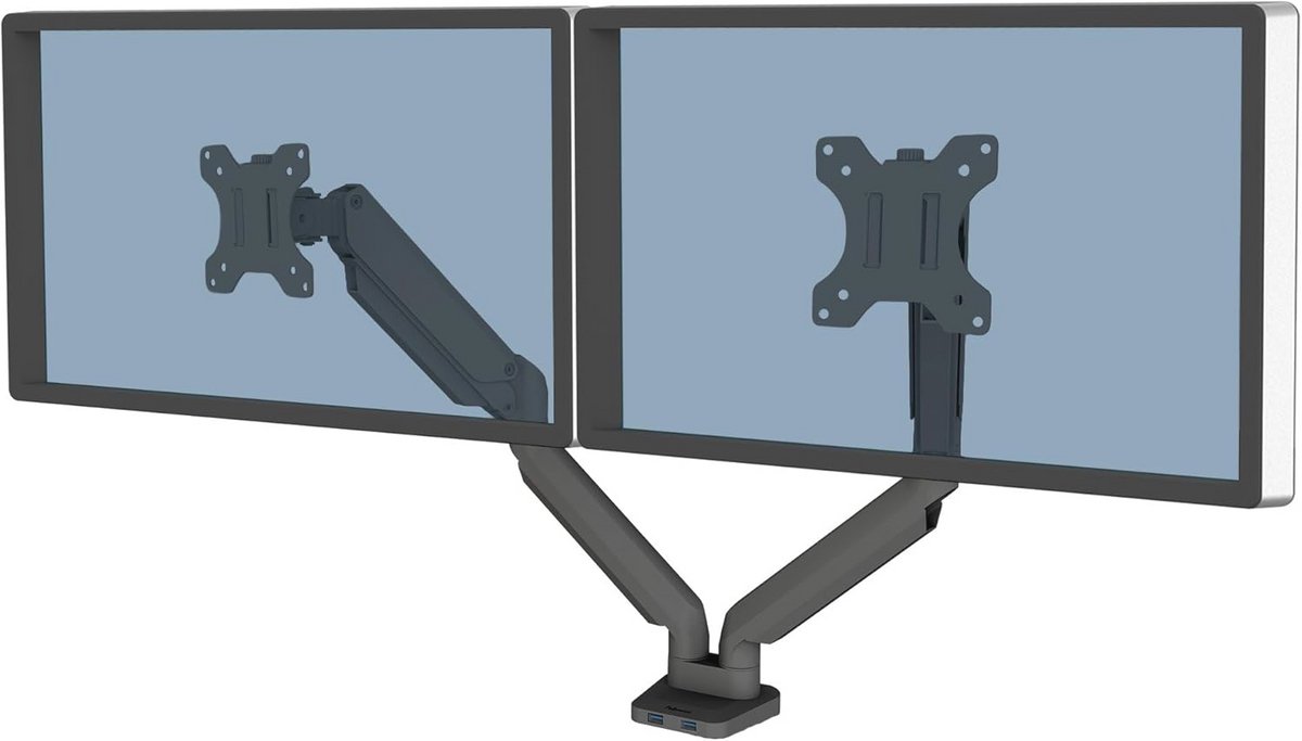 Dubbele Monitorarm voor 10-27 inch Schermen – Verstelbaar, Ruimtebesparend en Ergonomisch