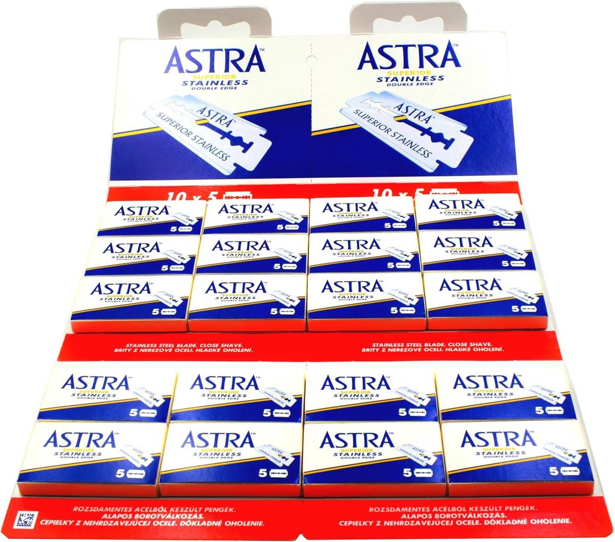 Razor Blades Astra Roestvrij Scheermesje - 1 stuk voor een Glad Scheren