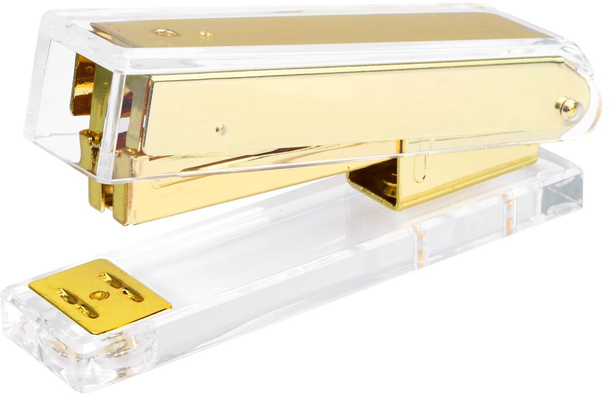 IMPERATORIS® Nietmachin Voor scholen, Kantoren en Thuis - Moeiteloos Nieten - goud