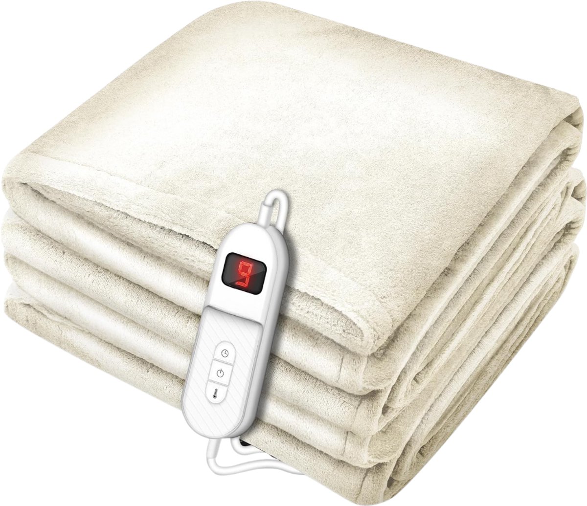 MMP® Warmtedeken Stoel - Stoelverwarmer - Elektrisch Deken - 33x33x13cm - Creme