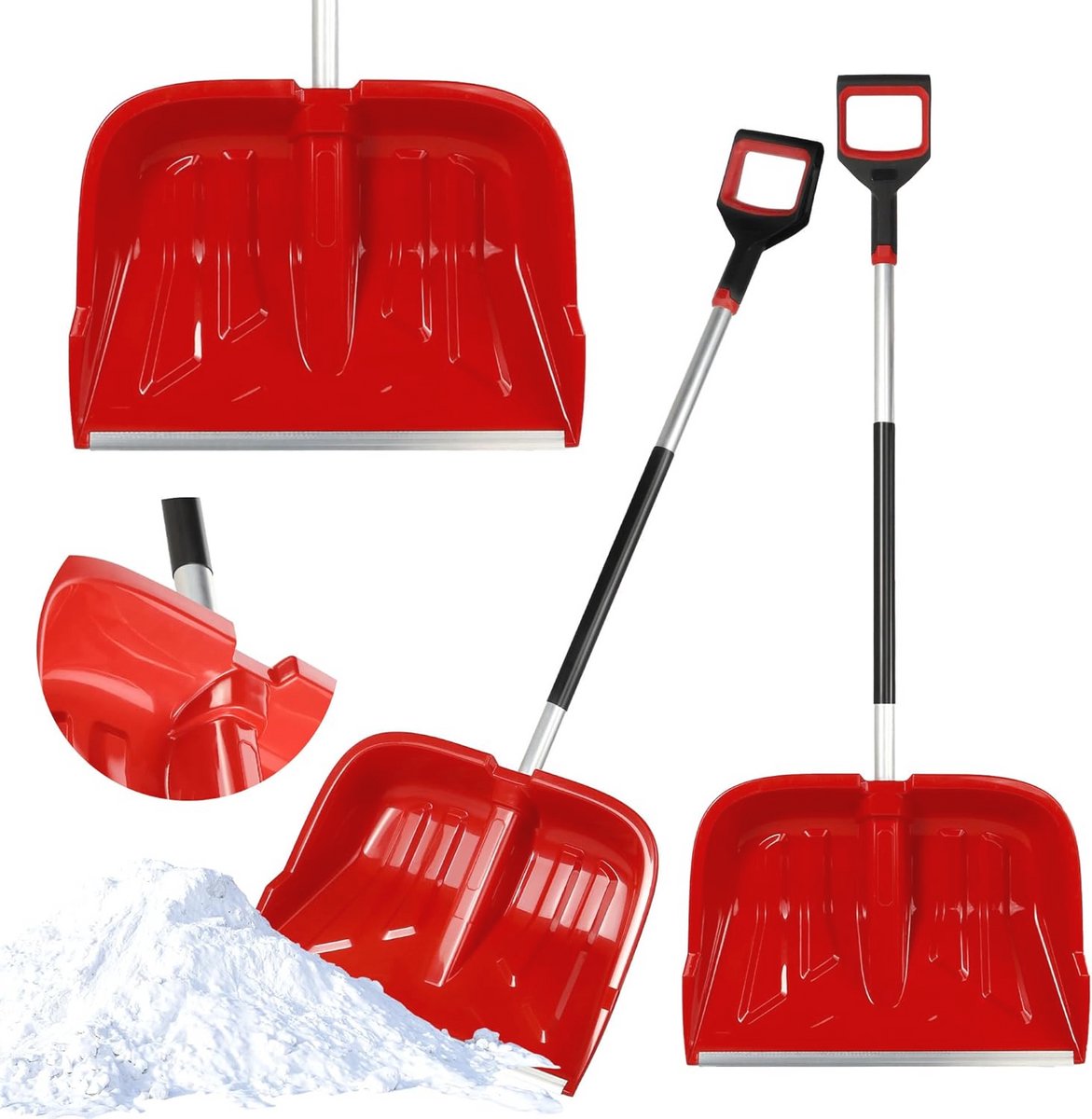 Professionele sneeuwschop met antislipgreep - 53 x 135 cm