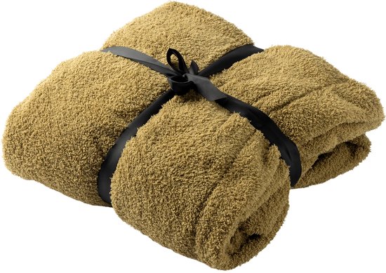 TEDDY - oversized hoodie deken volwassene - 60x90 cm - snuggle hoodie met sherpa voering - dames & heren - fleece deken met mouwen en capuchon - groen