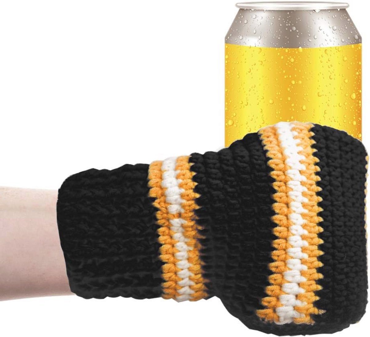 Bierwanten handschoenen - Gebreide drankhouder voor geschenken