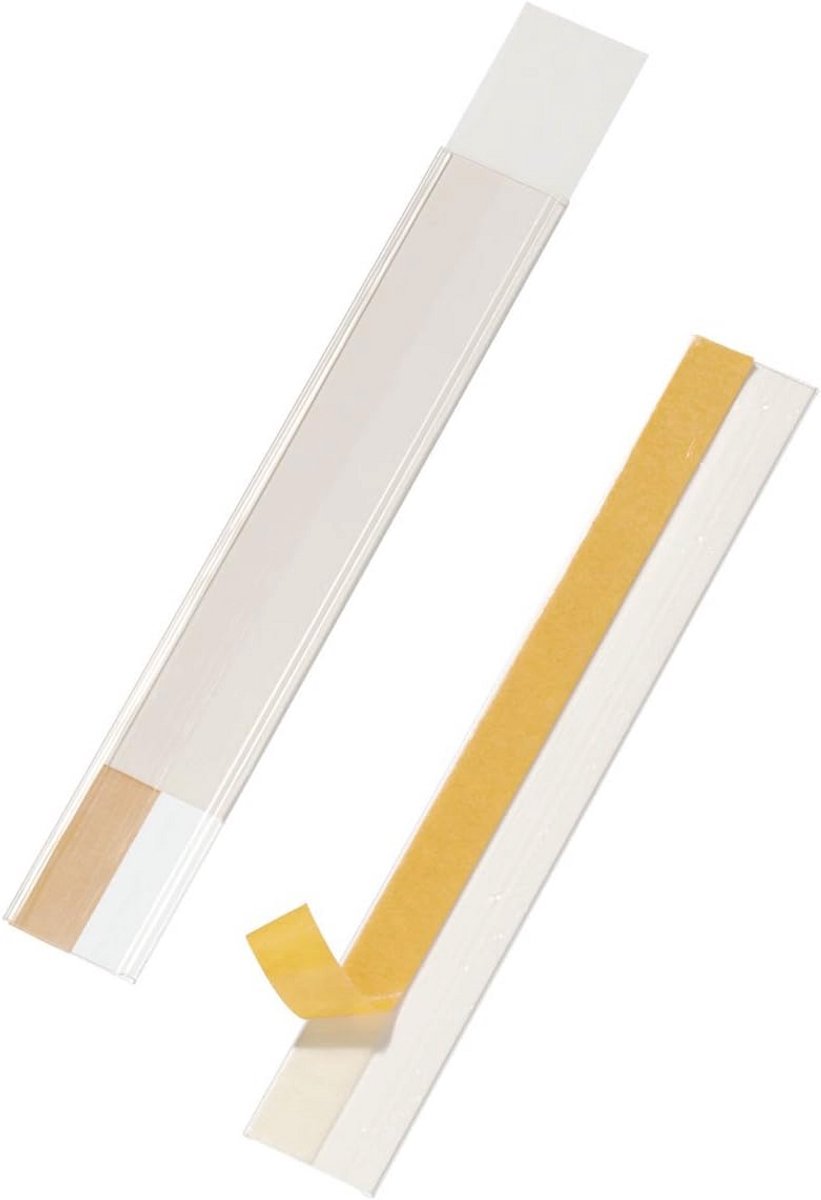 Scanfix Etikethouder 200 x 40 mm - Transparante Labels, Verpakking van 50