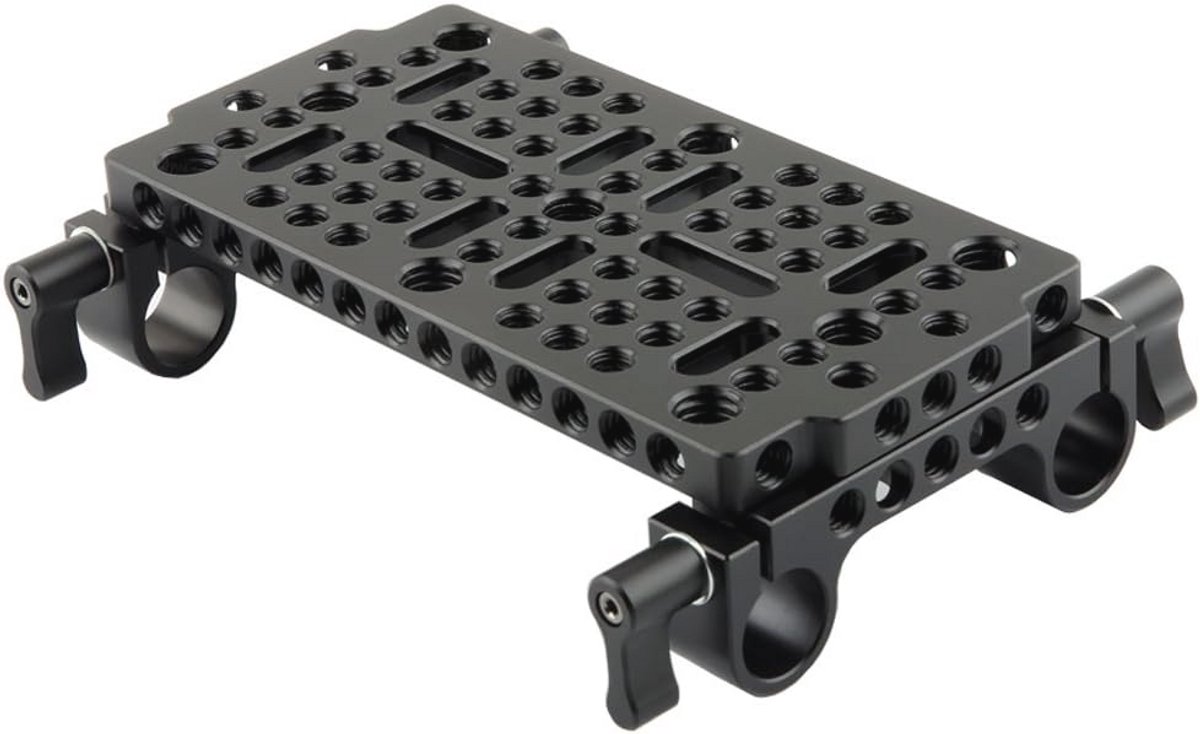 Multifunctionele Kaasplaat Statief met Dubbele 15mm Rail Klem voor DSLR Camera