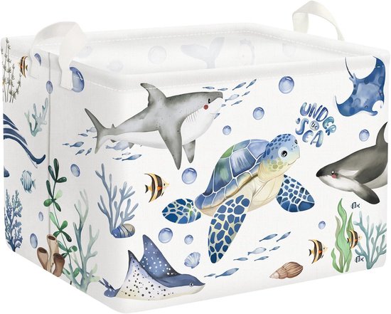 HUUMONSS 30 cm Opbergdoos 3 Stuks Zeedieren Opbergmand voor Kinderen