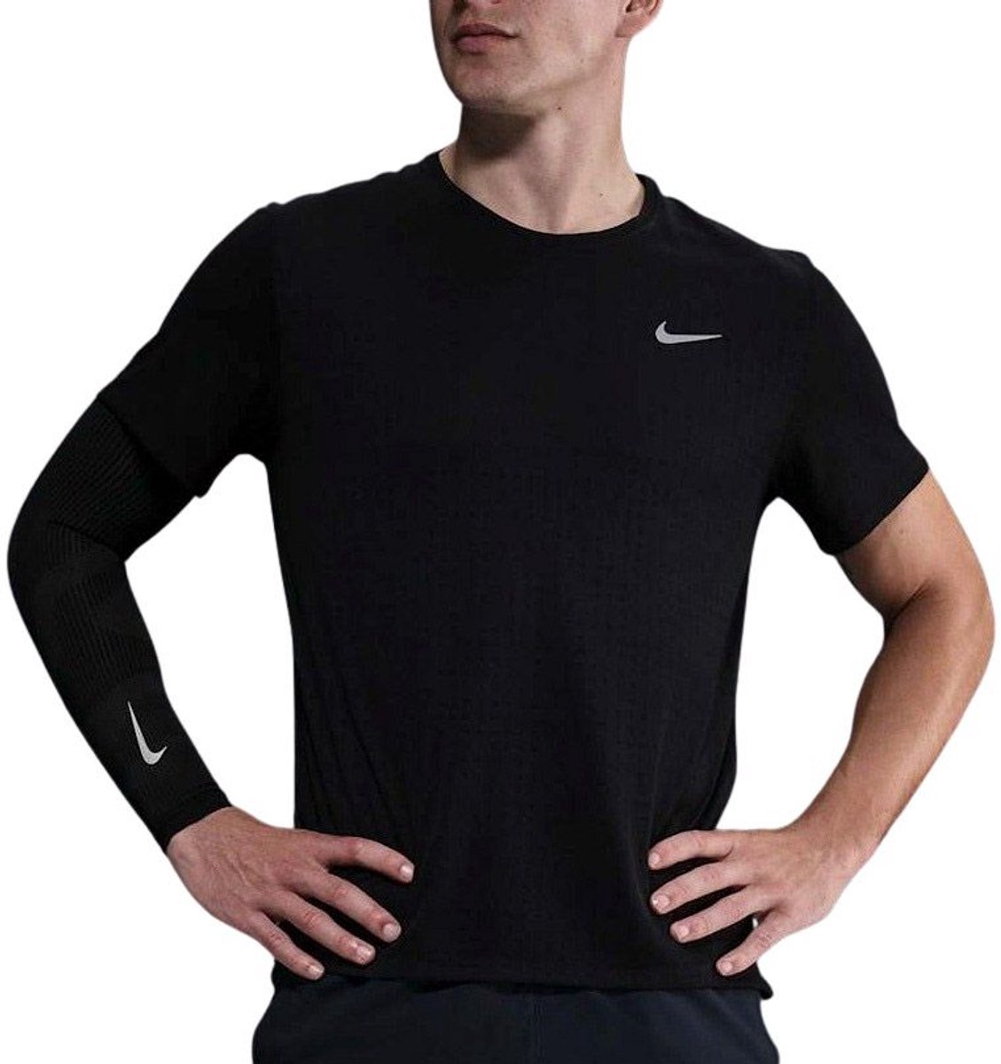 Nike Dri-FIT Miller Breathe Shirt Heren Zwart
