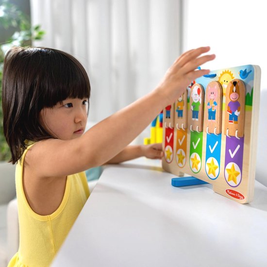Dagelijkse Routines Kalender voor Kinderen - Houten Geïllustreerde Taken — afbeelding 4