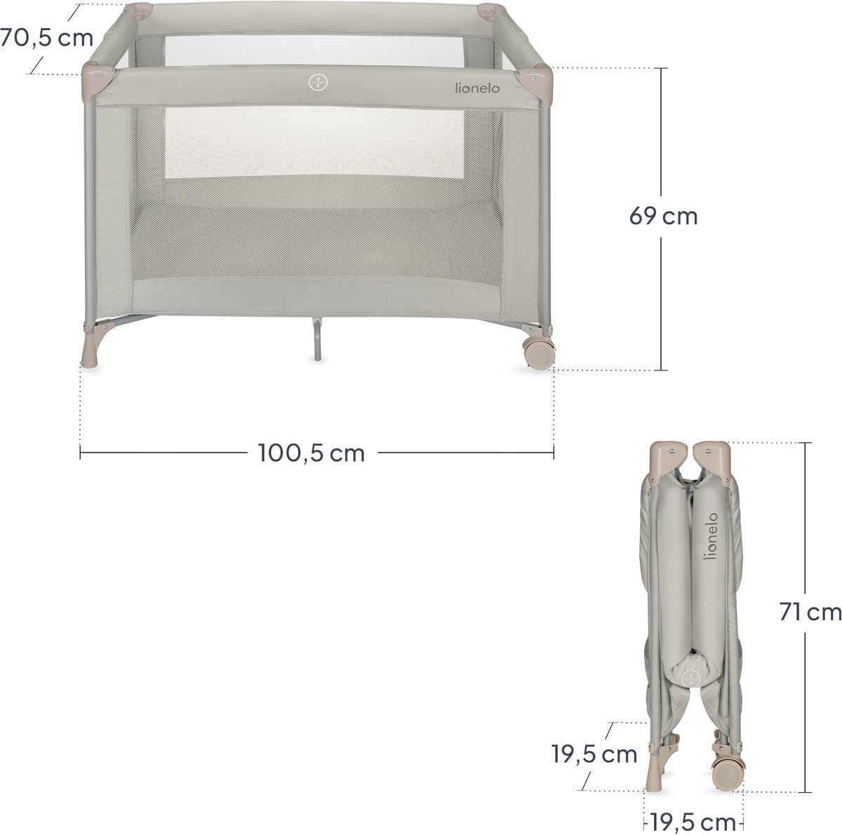 Lionelo Lionelo Amelie Campingbedje - afbeelding 3