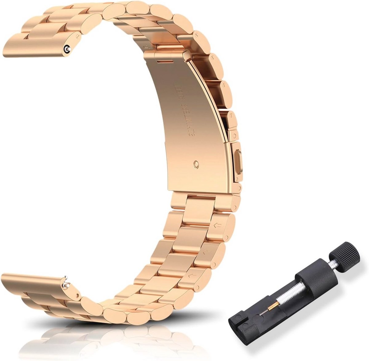 Metalen horlogebandjes voor horloges 16mm 18mm 20mm 22mm met snelsluiting